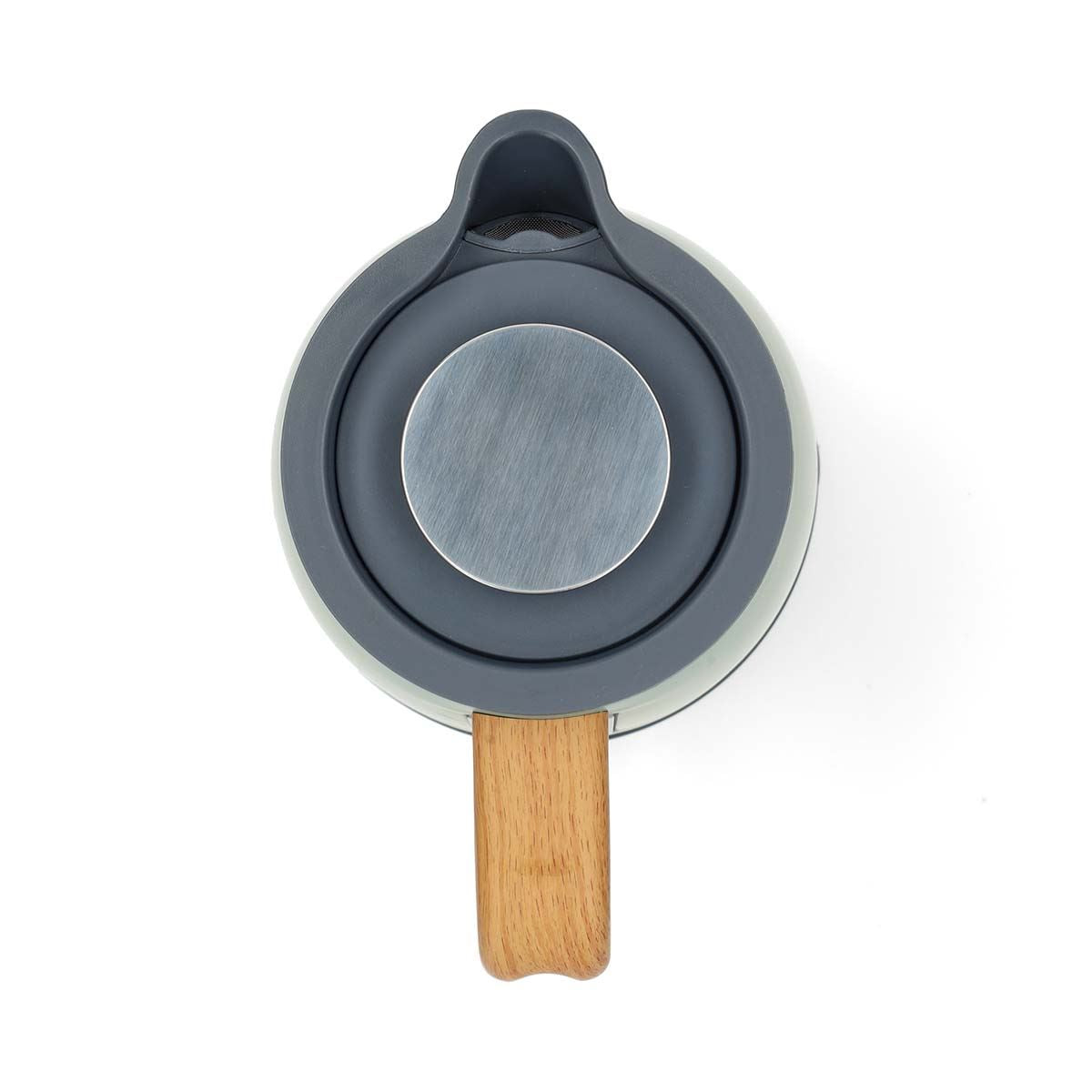 Nedis 1.7L Soft Touch Jug Kettle with Wood Effect Handle, Overheat Protection, Removeable Filter, 2.2KW - Matte Green