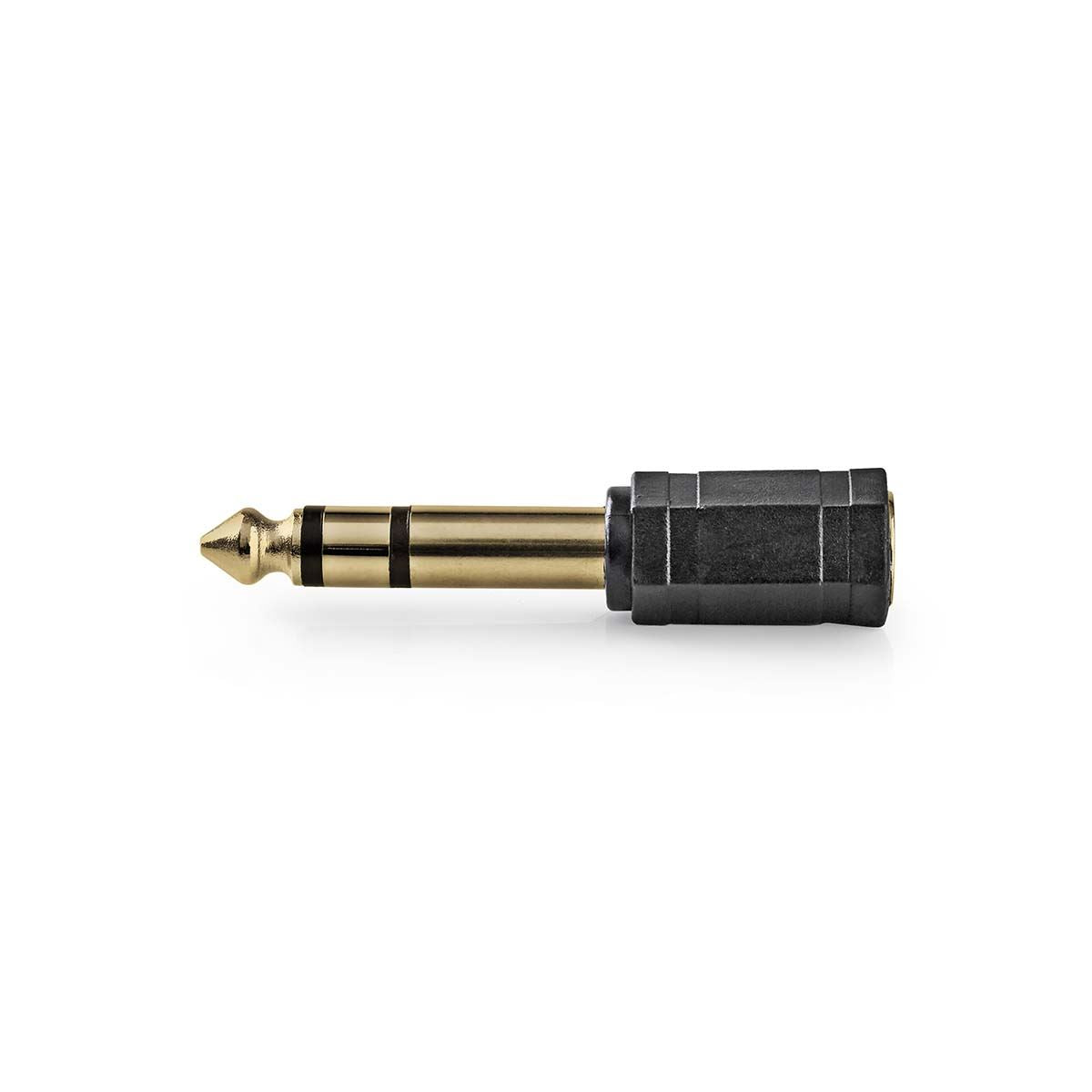 Nedis Stereo Audio Adapter | 6.35 mm Male | 3.5 mm Female | Gold Plated | Straight | ABS | Anthracite | 1 pcs | Box