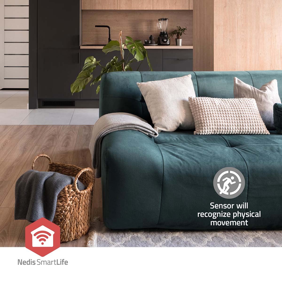 Nedis SmartLife Zigbee Smart Motion PIR Sensor Battery Powered / USB Powered