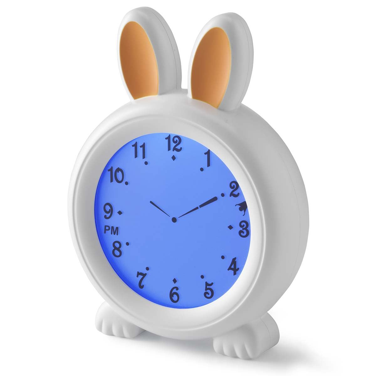 Alecto Childrens Sleep Trainer & Night Lamp Light / Alarm Clock Rory the Rabbit - White