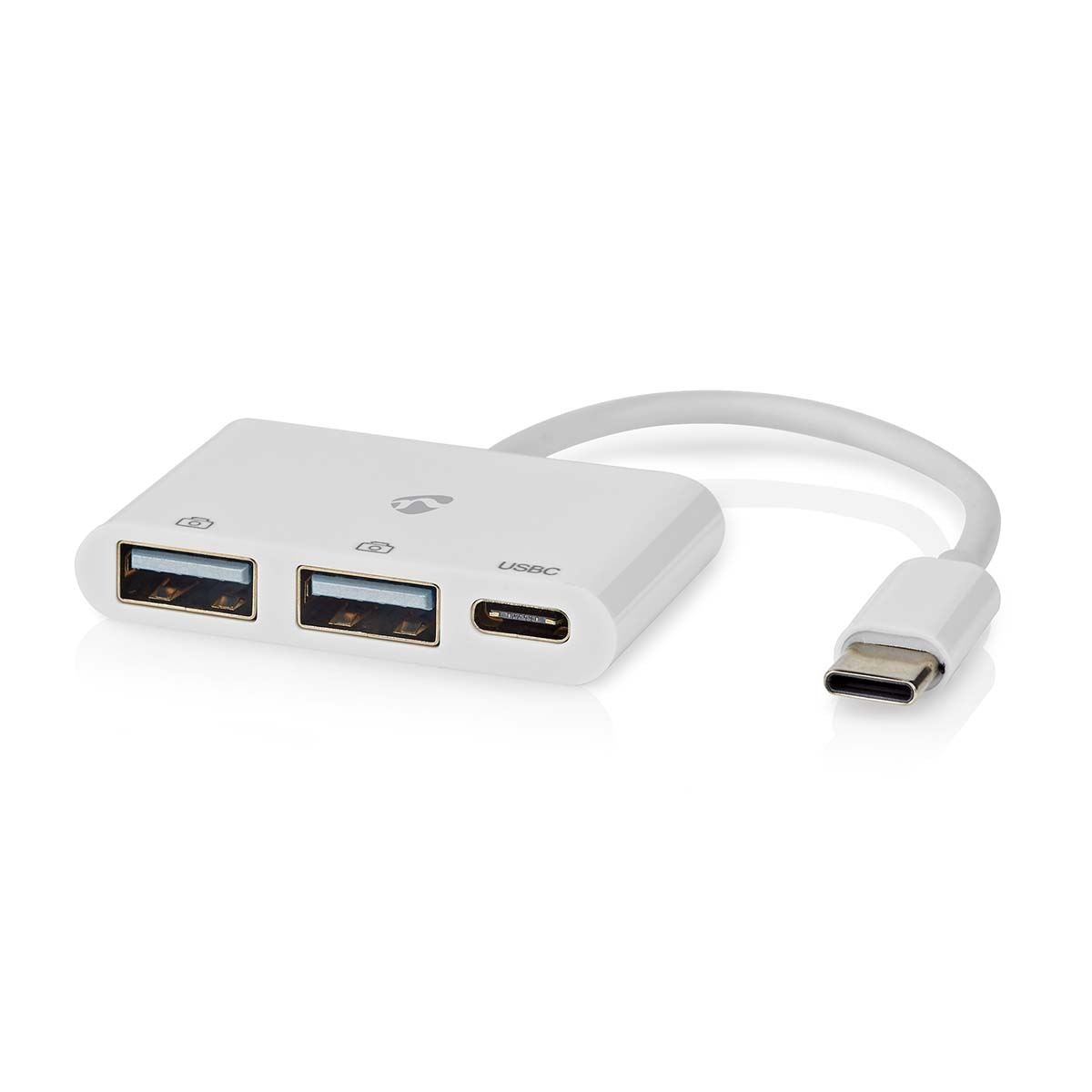 Nedis USB Hub | 1x USB-C™ | 1x USB-C™ / 2x USB 2.0 A Female | 3 port(s) | USB Powered