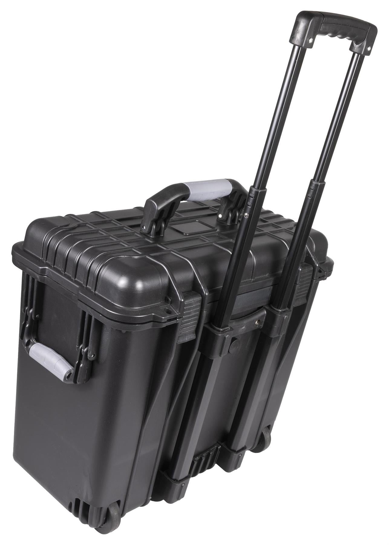 Waterproof Travel Flight Dry Box Hard Carry Case on Wheels Foam Tool Camera Storage Box Protective Black 460mm x 500mm x 305mm -