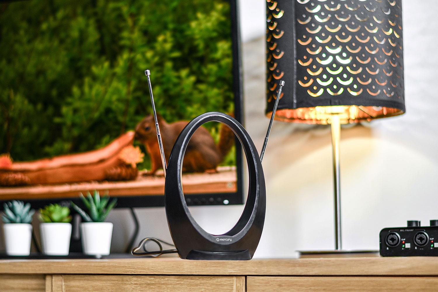 Mercury Loop Type Indoor HDTV Aerial with 2 Antenna UHF & VHF reception