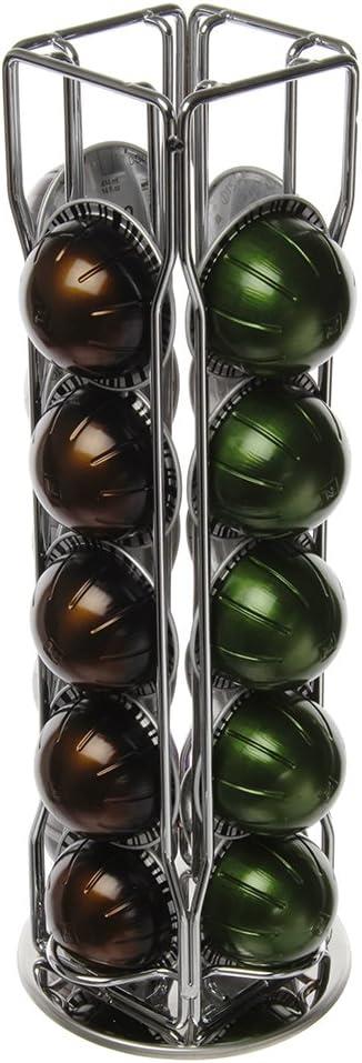 Nespresso Vertuo Coffee 20 Pod Capsule Holder Stand 360° Rotatable