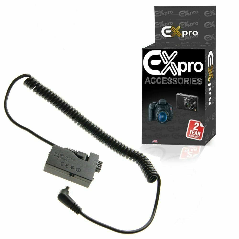 Ex-Pro Canon LP-E5 DR-E5 Coupler Cable for Ex-Pro Rechargeable Battery Power System for Canon