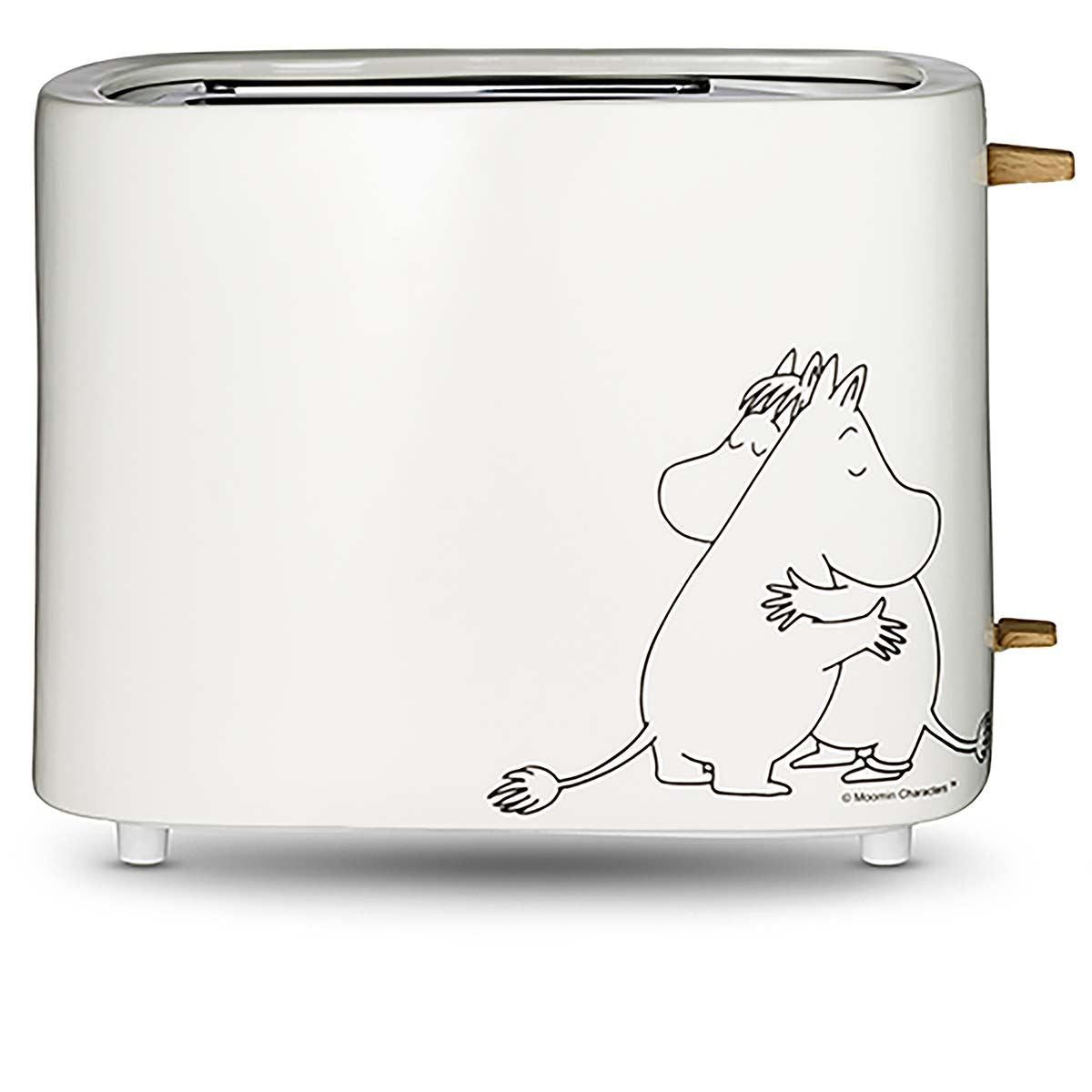 Moomin Collectables Electric Ceramic Toaster, 2 Slice , 875W - White