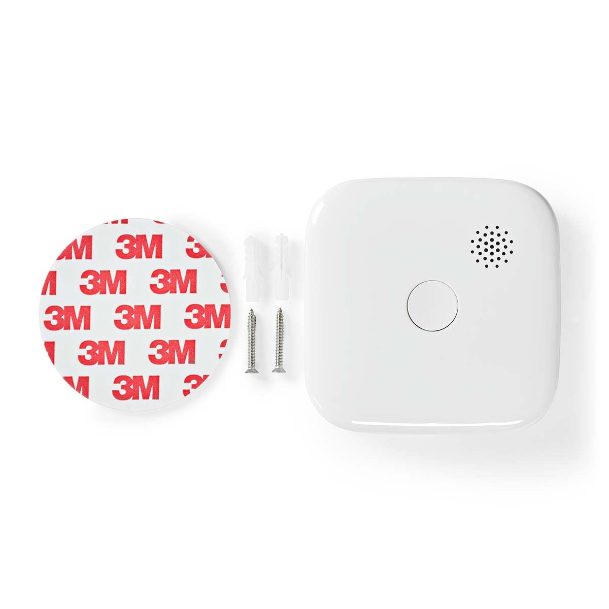 Nedis SmartLife Smoke Detector | Wi-Fi | Battery Powered | Sensor life cycle: 10 year | EN 14604 | Max. battery life: 24 Months | 85 dB | White | 1 pcs