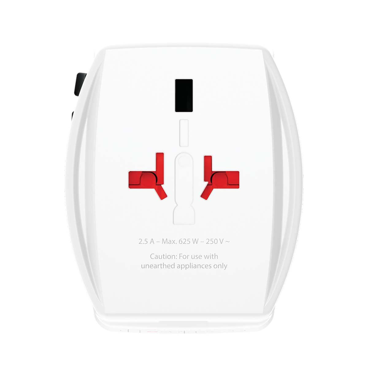Skross Travel Adapter 2 pole World Wide with integrated Dual 30W USB Charger (1x USB C & 1 x USB) | SKR1302974