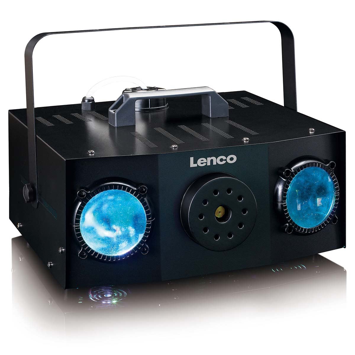 Lenco 2-in-1 Party Machine with Dual-matrix RGB Lighting and Fog Machine