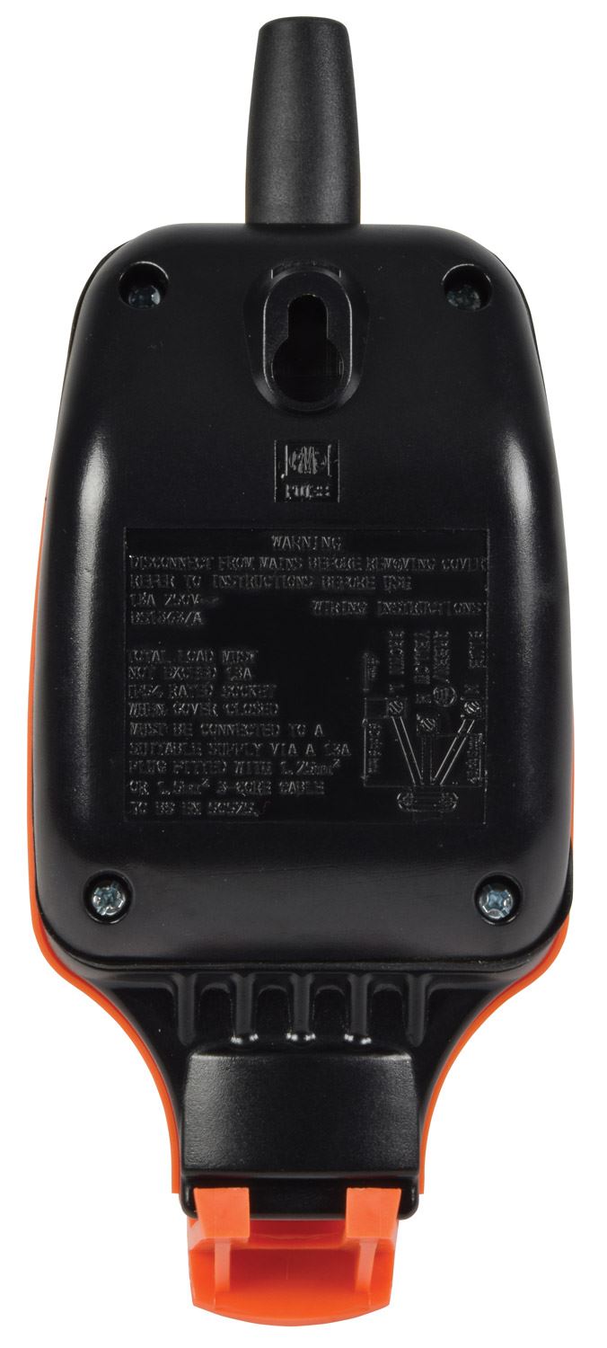 Mercury Weatherproof 1 Gang  IP54 Rated Outdoor Mains Socket 13A - Rewireable