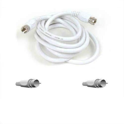 Belkin Satellite & Antenna Cable | F Male | F Male | Nickel Plated | 5.00 m | Round | PVC | White