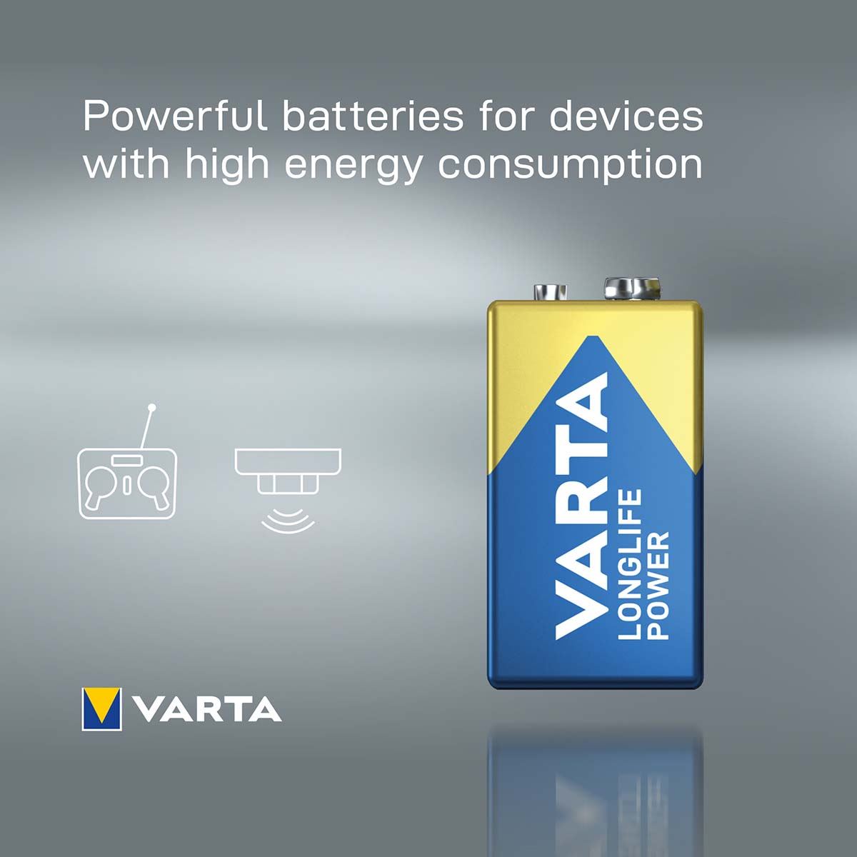 Varta Alkaline Battery 9 V High Energy 1-Blister