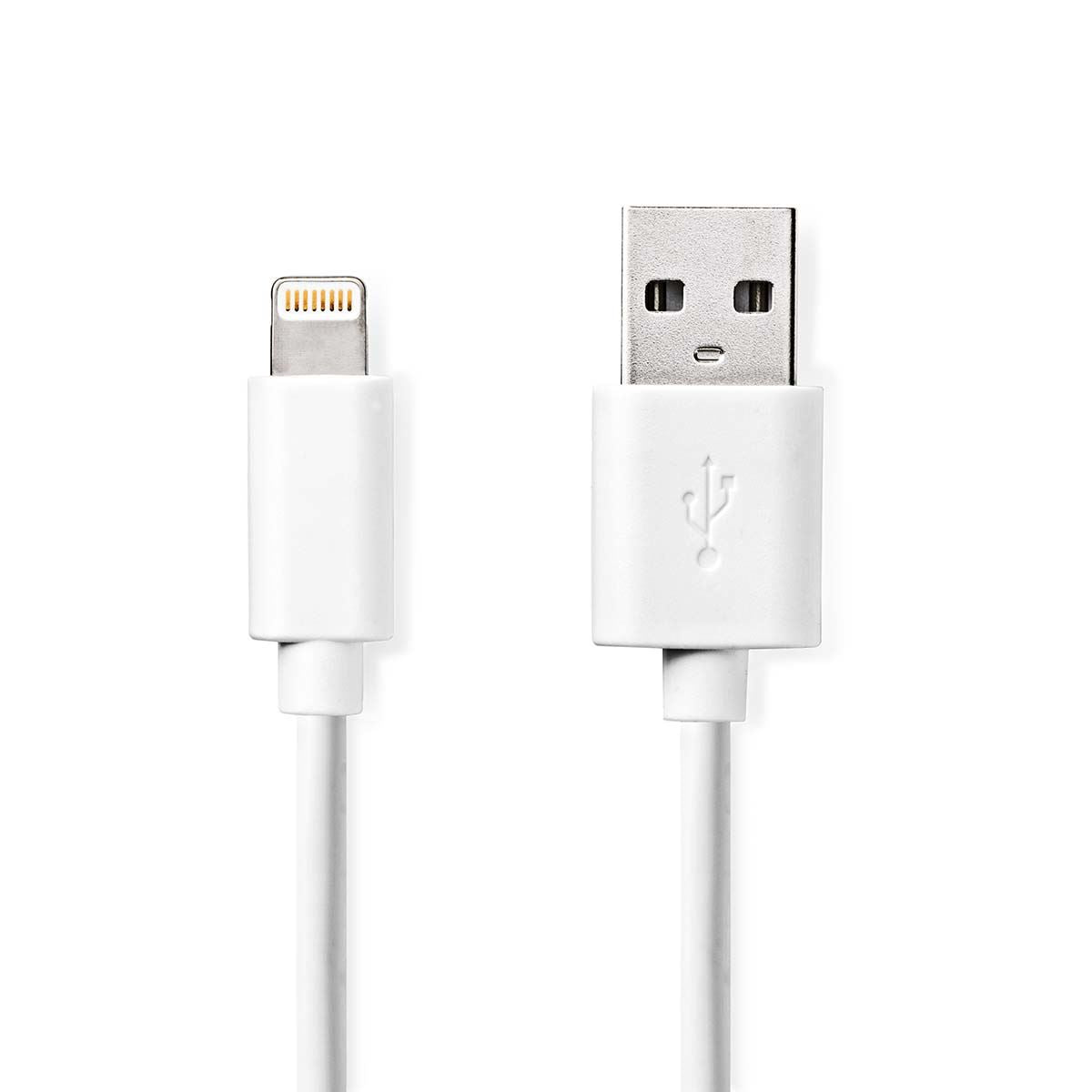 Nedis Lightning Cable | USB 2.0 | Apple Lightning 8-Pin | USB-A Male | 480 Mbps | Nickel Plated | 3.00 m | Round | PVC | White | Box