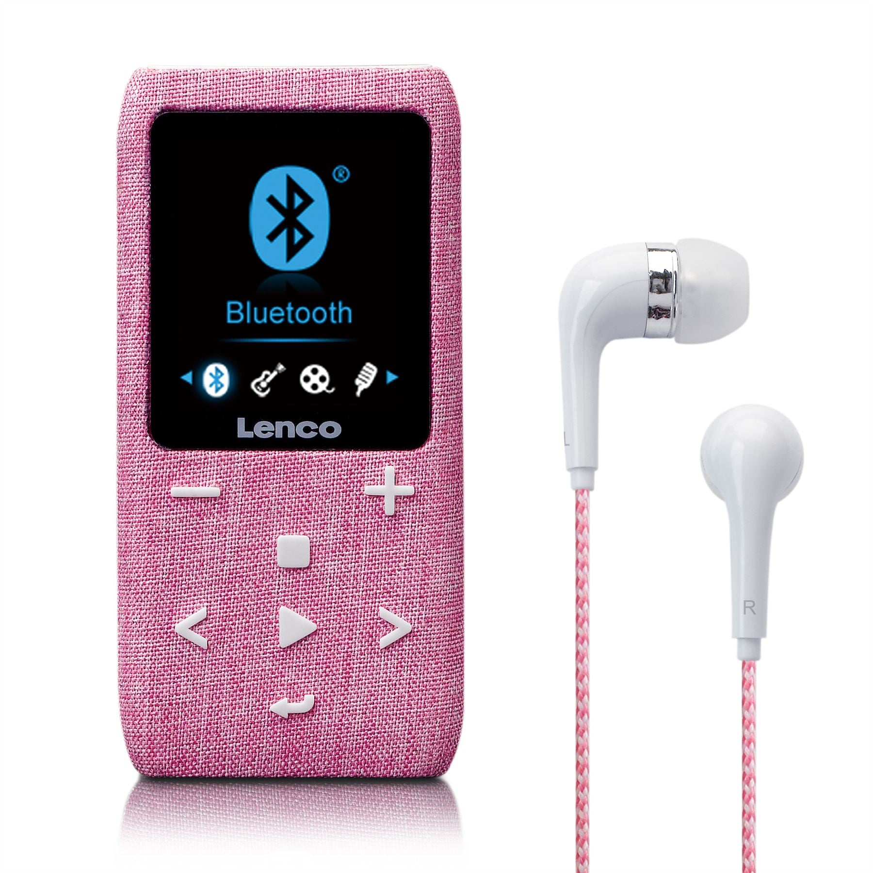 Lenco MP3/MP4 Player | Bluetooth® | 8GB | Micro SD Card Expansion | Pink