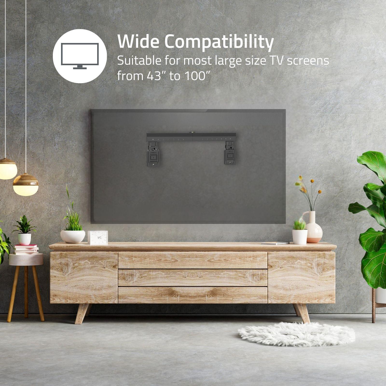 Nedis Fixed TV Wall Mount | 43 - 100 " | Maximum supported screen weight: 75 kg | Minimum wall distance: 9.50 mm | Steel | Black