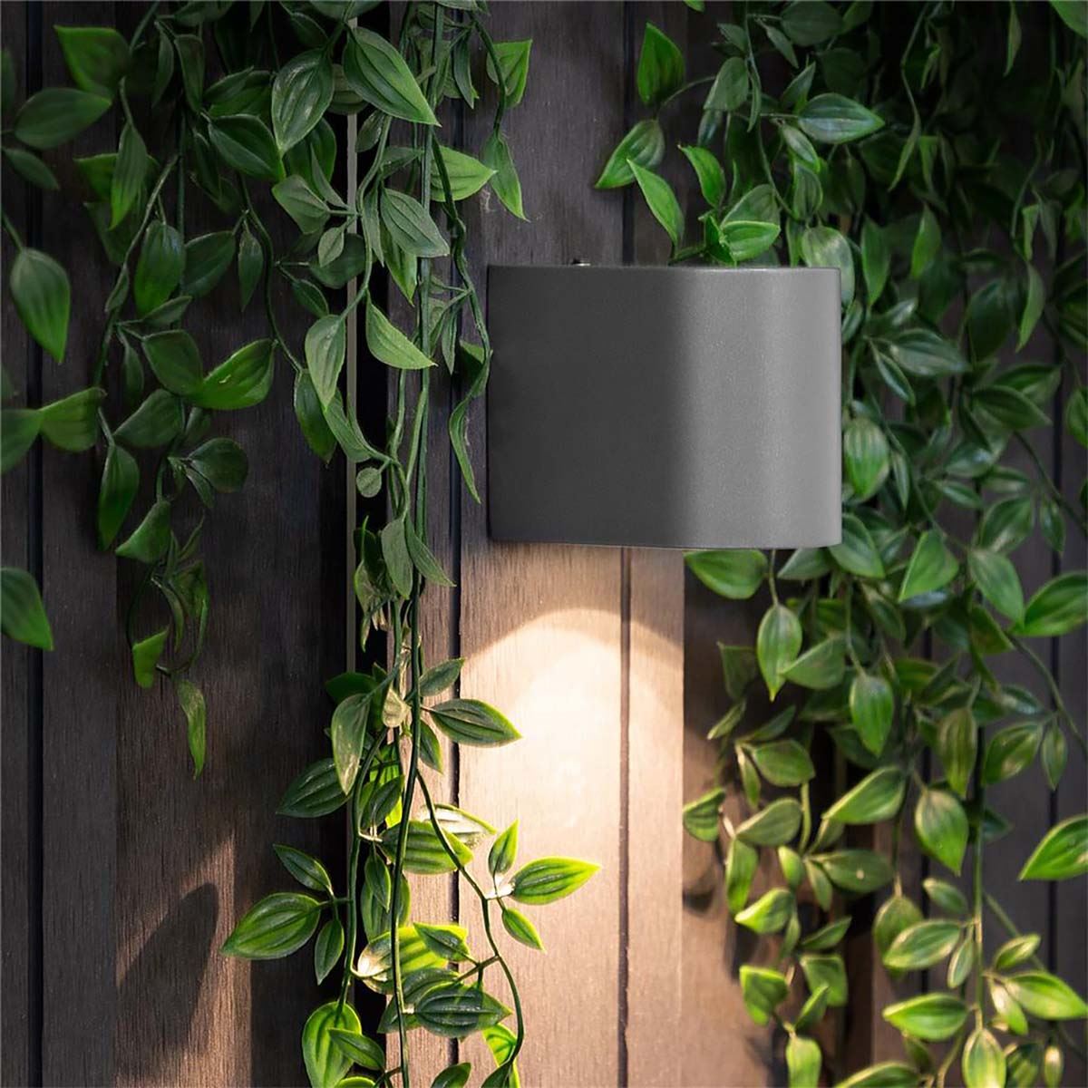 Ranex LED Grey Steel Outdoor Door Entrance Way Wall Down Light