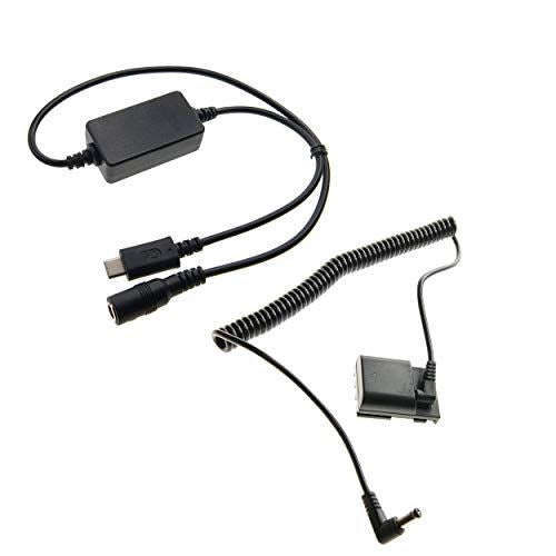 Ex-Pro On-The-Move USB-C PD System, USB-C to DC Coupler Cable Converter Adapter with Ex-Pro DR-20 NB-2L Battery Coupler, for Canon Powershot G7, G9, S80