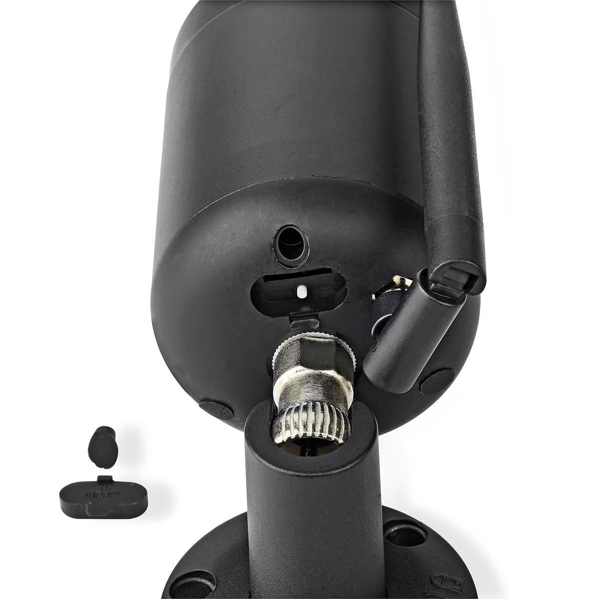 Nedis SmartLife Outdoor Camera, Full HD 1080p CCTV Home Security Cam, IP65 Waterproof, with Night Vision, 2 Way Audio and PIR Motion and Sound Sensor - Black