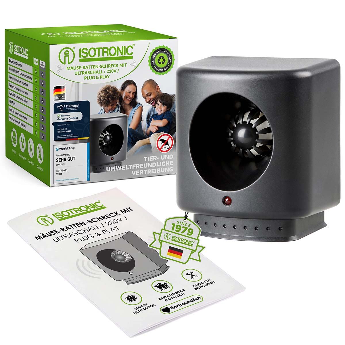 Isotronic Ultrasonic Pest Stopper 20 - 70 kHz 4.5 W Indoor