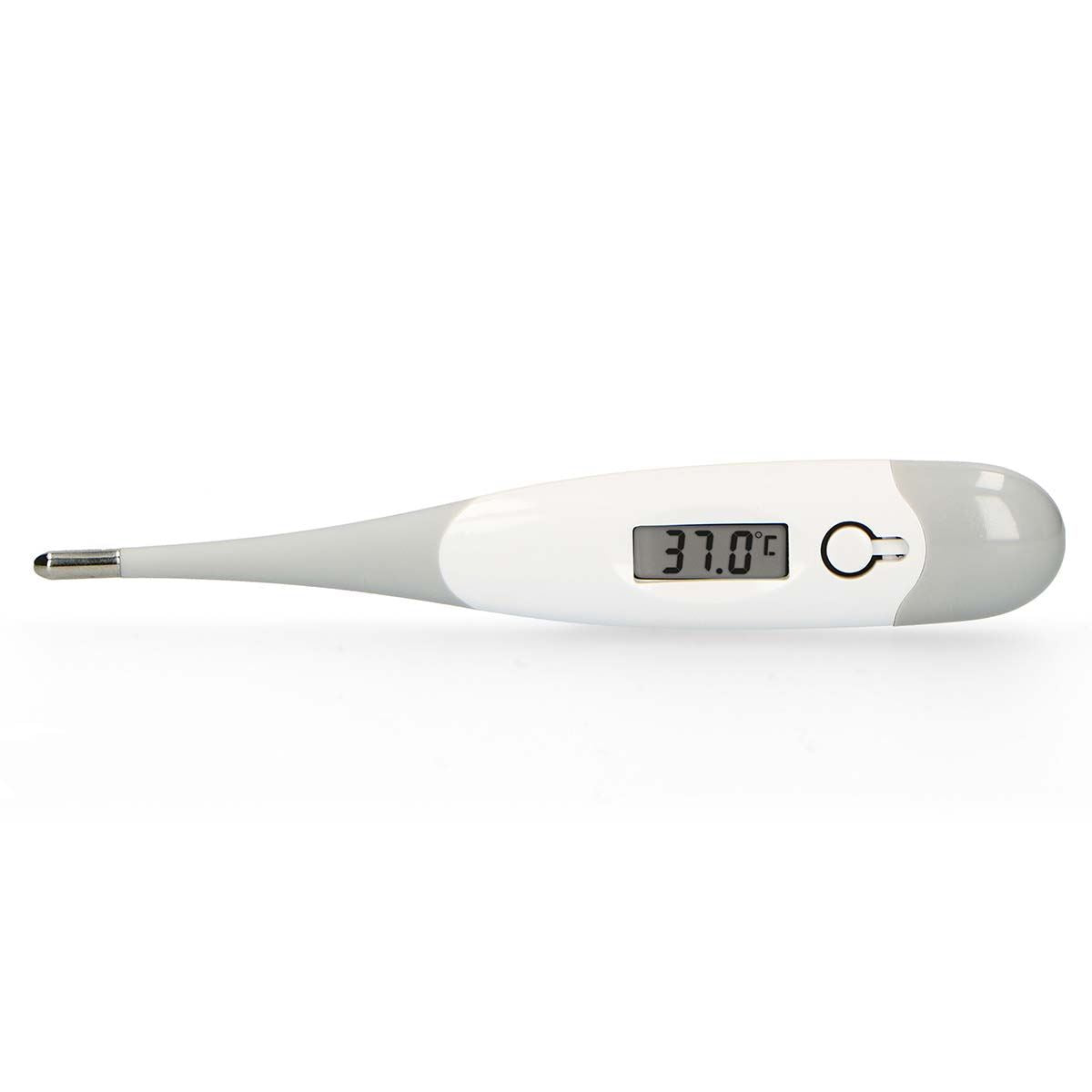 Alecto Digital LCD Thermometer, Medical Oral, Under Arm, Baby & Adult Thermometer, Fast & Accurate Reading, with Case - Grey