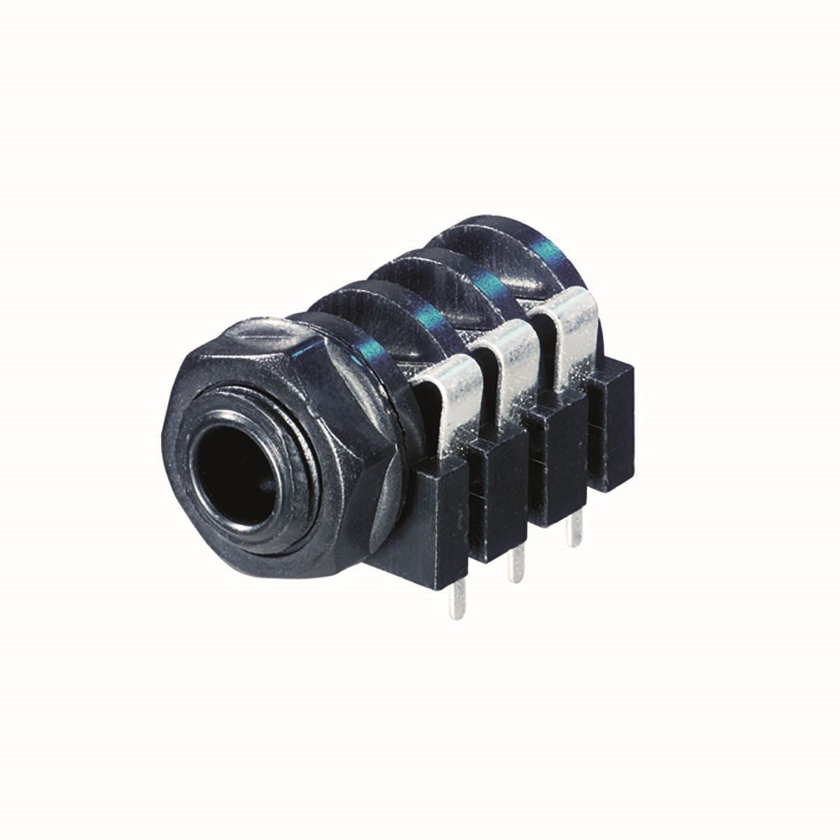 Neutrik Stereo Jack Plug Connector 1/4" 6.35 mm Female Black