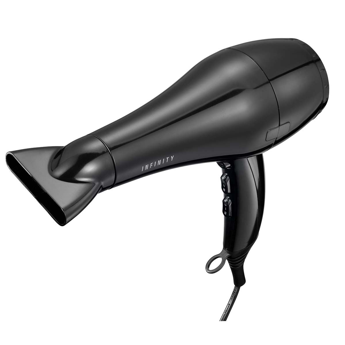 MELISSA Hair Dryer Powerful, Fast Professional Styling, Diffuser, Concentrator, Ionic Conditioning for Frizz Free Hair, 3 Heat / 2 Speed Settings, Cool Shot, 2000W, Black)