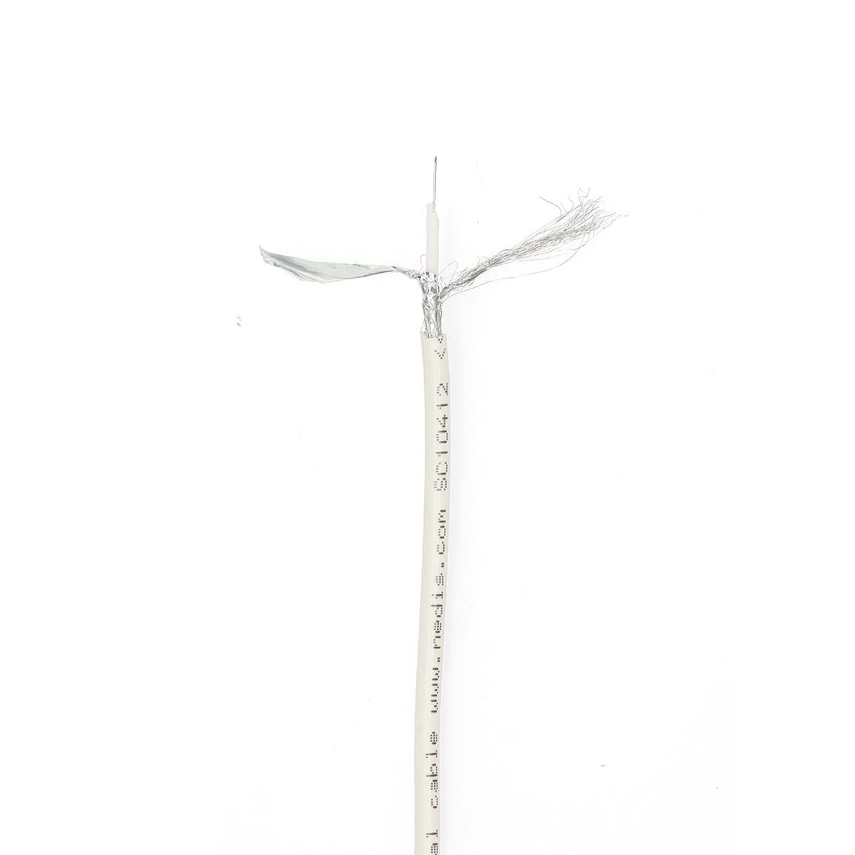 Nedis Coax Cable On Reel | Mini Coax | Double Shielded | ECA | 20.0 m | Coax | PVC | White | Wrap