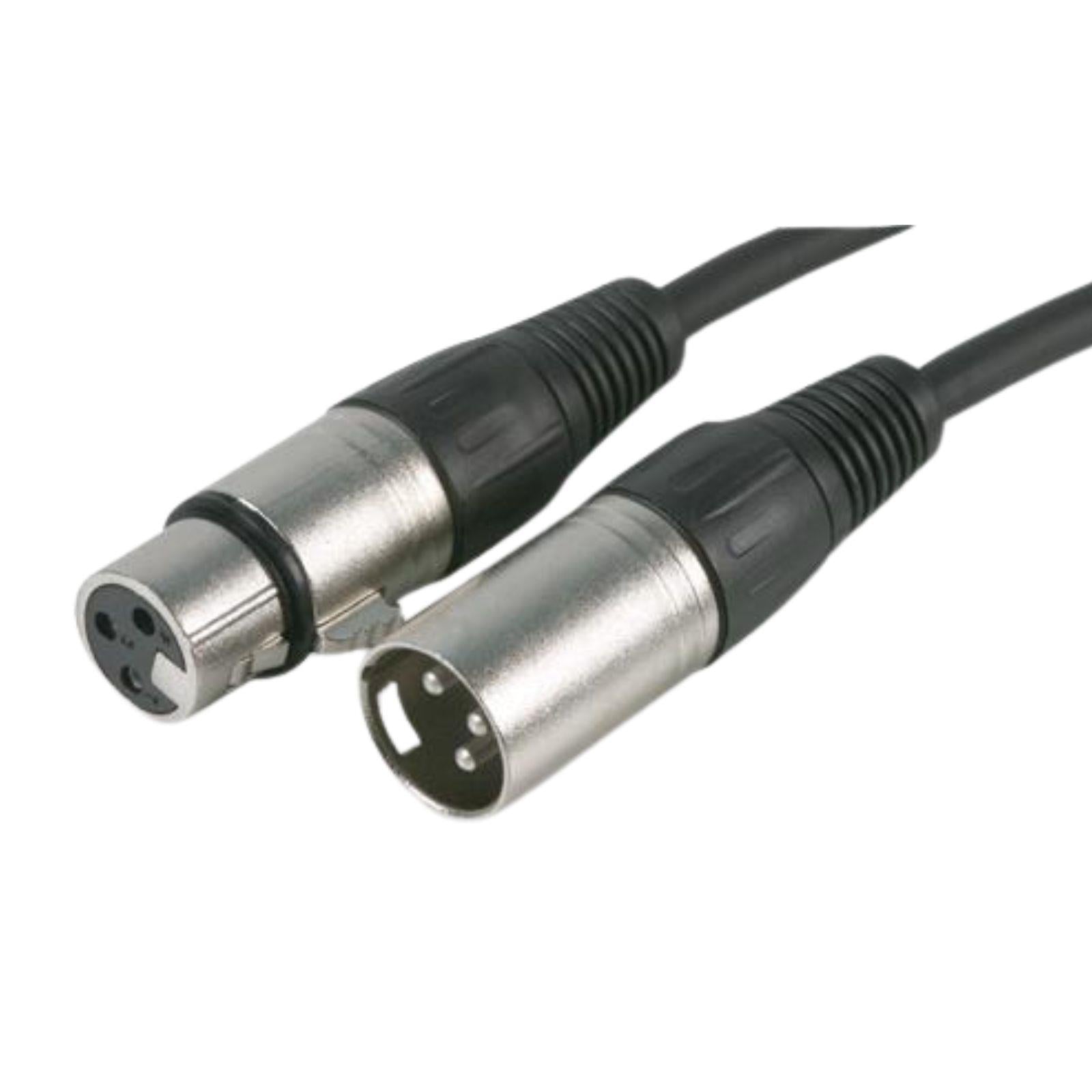 Audio Cable | XLR 5-Pin Male | XLR 5-Pin Female | Nickel Plated | Metal End | 10.0 m | Round | Black