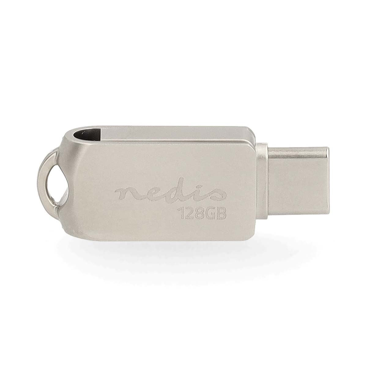 Nedis Flash Drive | 128 GB | USB-A / USB-C™ | Read speed: 110 MB/s | Write speed: 30 MB/s