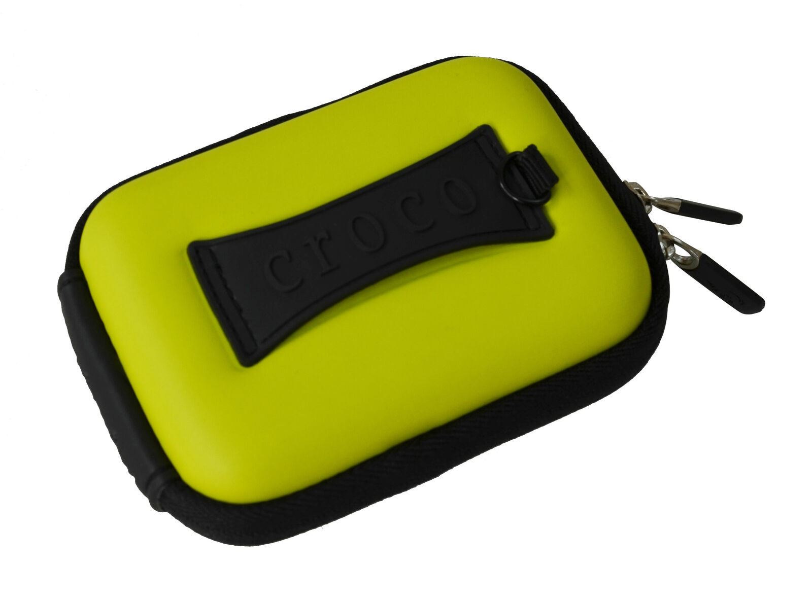 Croco Union Jack Flag Tough Case Shock/Water Proof for a Digital Cameras [Medium] - Green