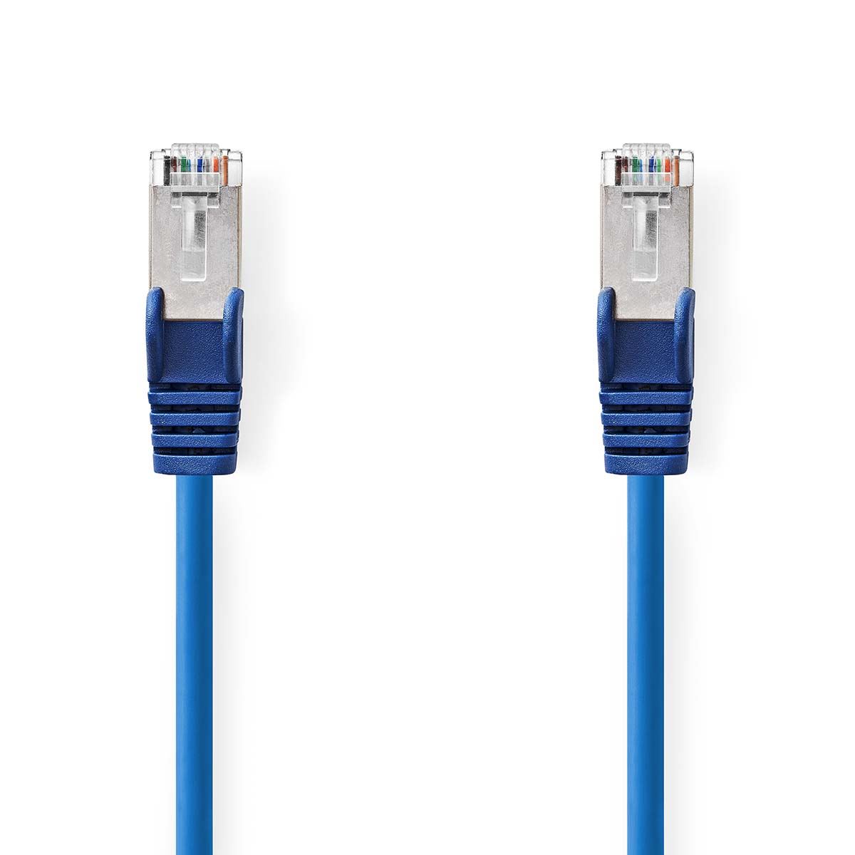 Nedis CAT5e Network Cable | SF/UTP | RJ45 Male | RJ45 Male | 1.50 m | Round | PVC | Blue | Envelope