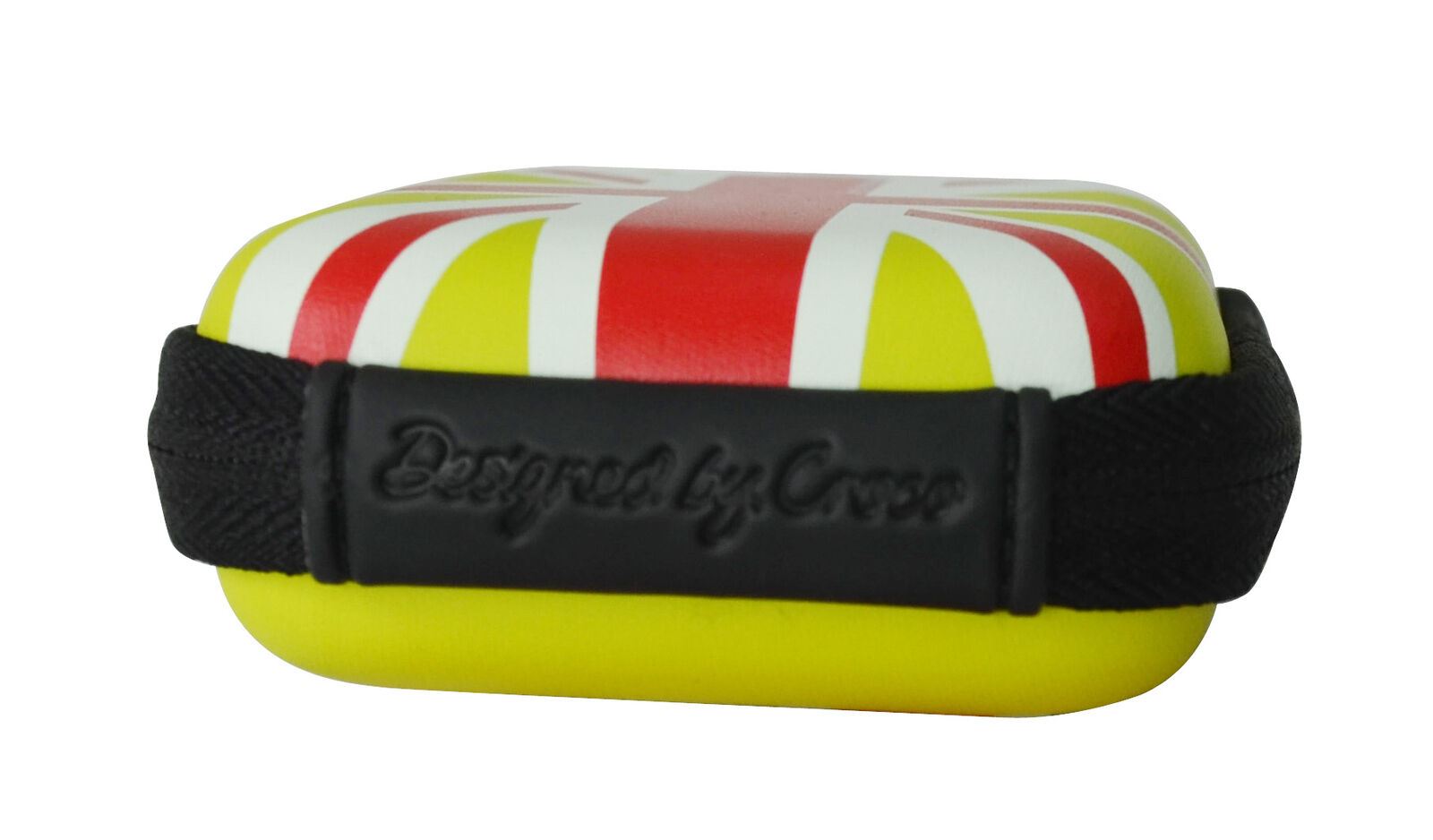 Croco Union Jack Flag Tough Case Shock/Water Proof for a Digital Cameras [Small] - Green