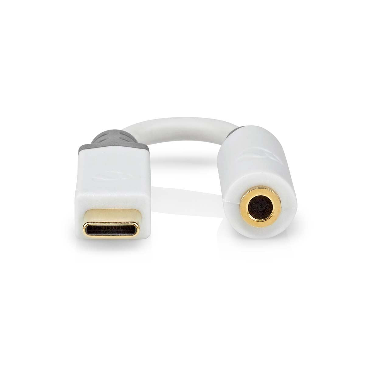 Nedis USB-C™ Adapter | USB 2.0 | USB-C™ Male | 3.5 mm Female | 0.10 m | Round | Gold Plated | PVC | White | Box