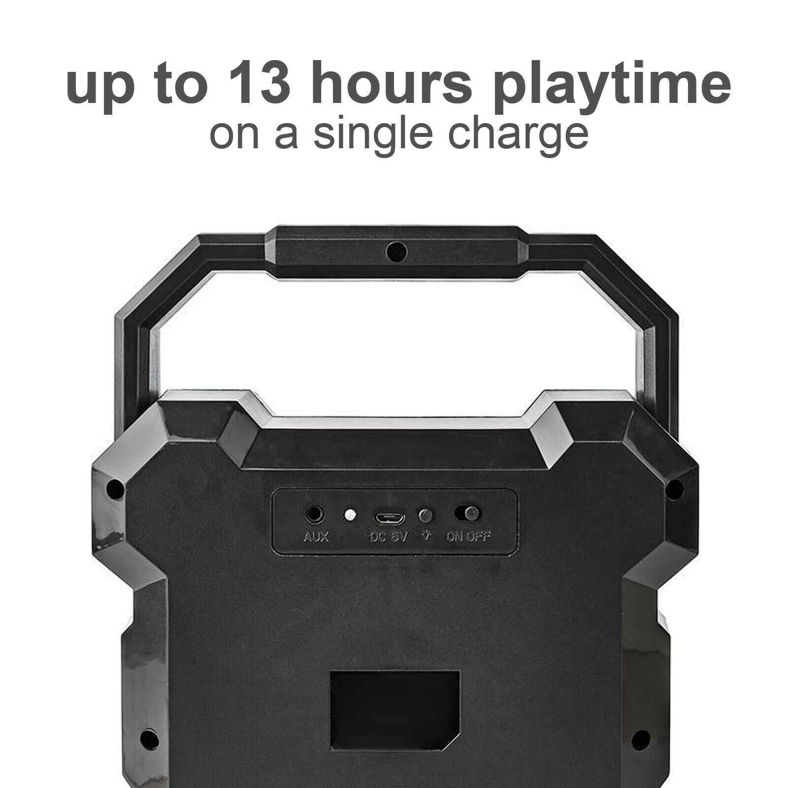 Nedis Bluetooth® Speaker | Maximum battery play time: 13 hrs | Table Design | 5 W | Mono | Built-in microphone | Black