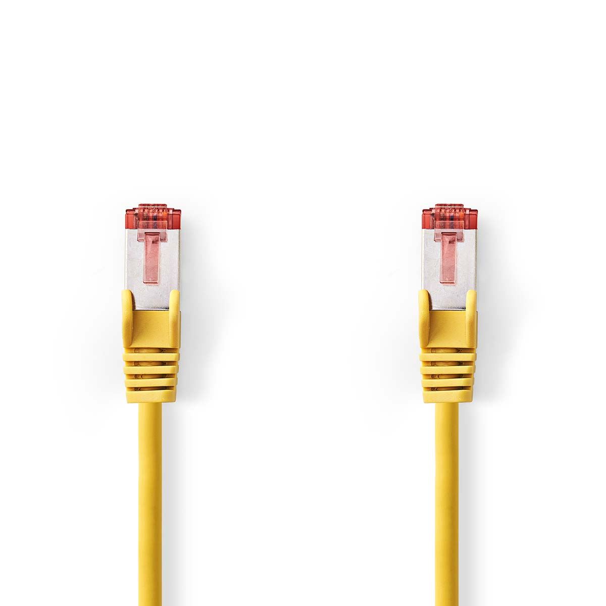 Nedis CAT6 Network Cable | RJ45 Male | RJ45 Male | S/FTP | 10.0 m | Round | LSZH | Yellow | Label