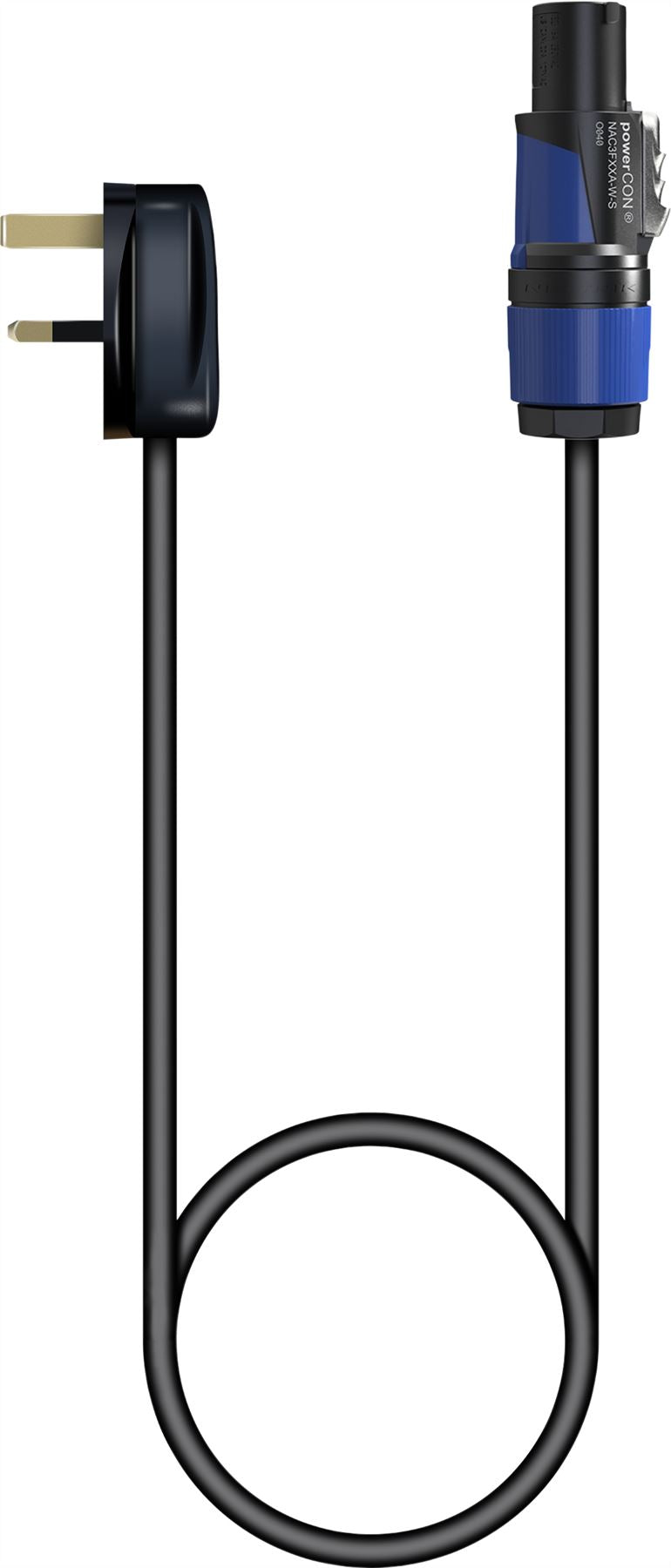 Eagle 3m Powercon to UK Plug Cables Mains Power Active PA Speaker Lead