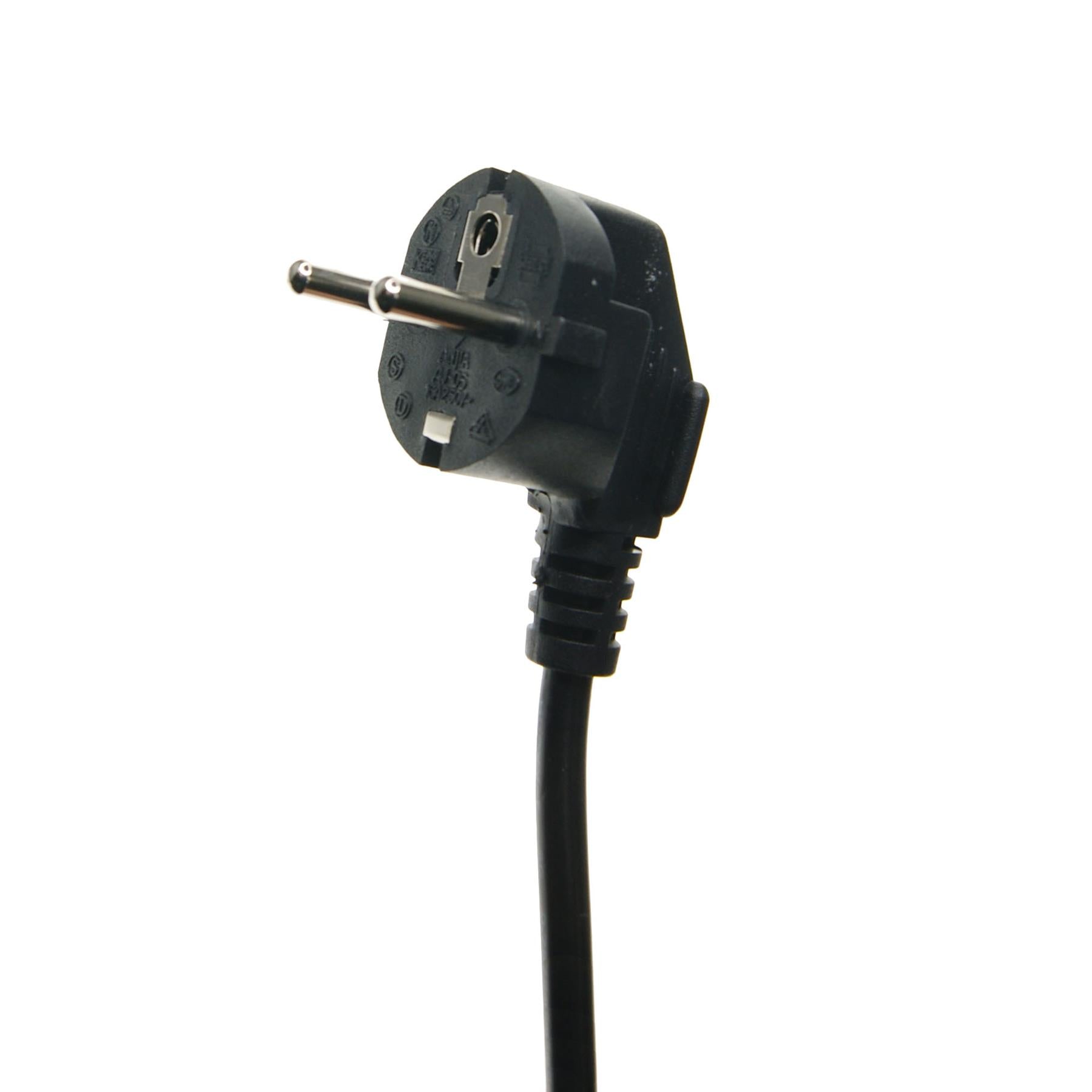 Euro EU French 0.8m Schuko Plug to 1 Gang White 13A UK Socket Hybrid Generator Adapter Fly Lead for Caravan Motor Home