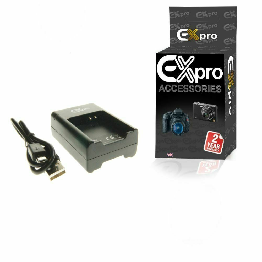 Ex-Pro Samsung EB-BC200ABE BC200AB Mini USB Dual (Twin) Battery Fast Charge Digital Camera Charger for Samsung Gear 360