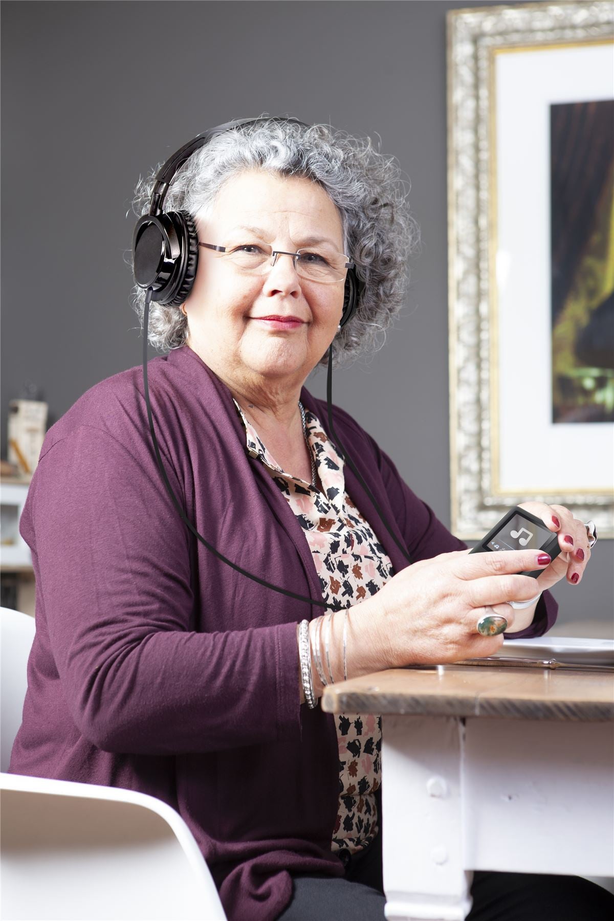 Fysic Stereo TV Headphones, On-Ear with, Soft Cushion Ear Pads, In-Line Volume Control, Long and Short Cable, 0.7m & 3m Extension Cable