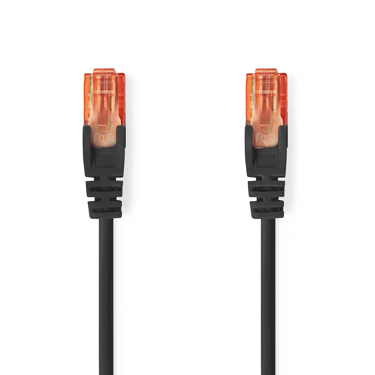 Nedis CAT6 Network Cable | RJ45 Male | RJ45 Male | U/UTP | 10.0 m | Round | PVC | Black | Label