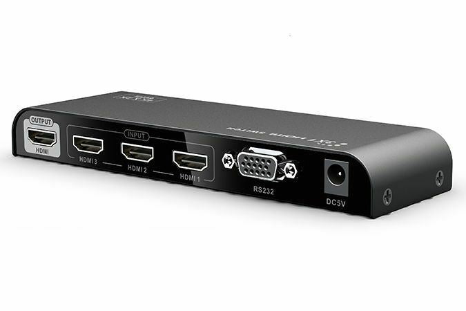 Ex-Pro AV-Pro HDMI Switch 3 to 1 Port with IR Remote V2.0 HDCP 2.2 Full Ultra HD UHD 2K4K with RS233