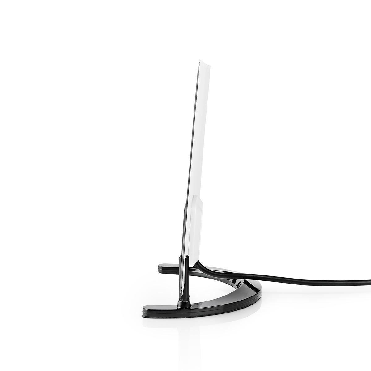 Nedis Thin Indoor 28dB Digital TV HDTV Ariel HD Television Antenna 25km Range Receiver