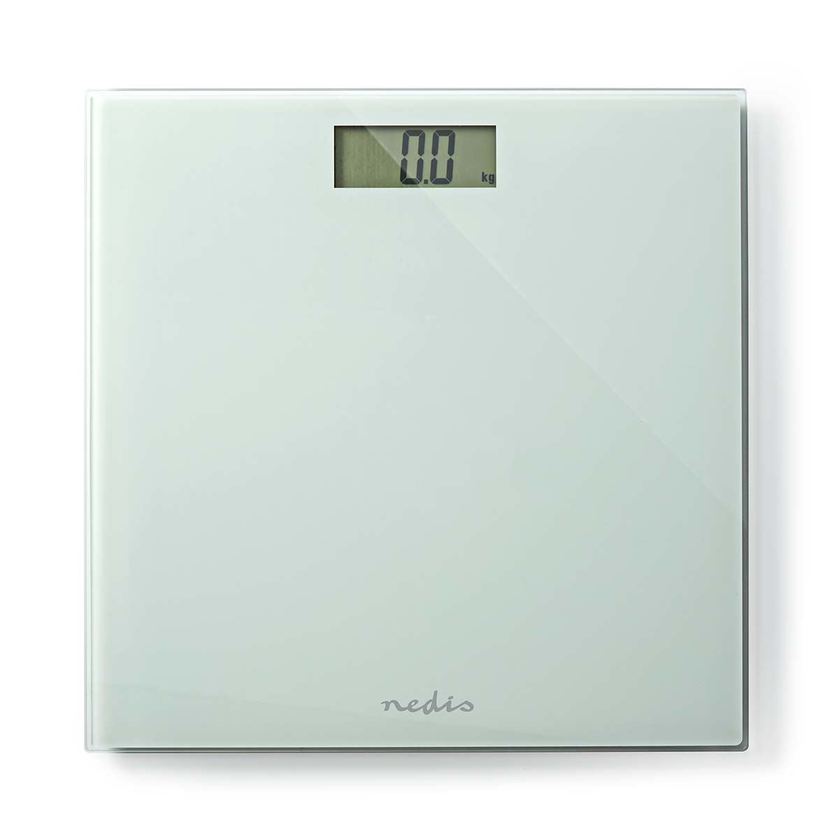 Nedis Personal Digital Weighing Scales, Tempered Glass | Max Weight 150 kg | White