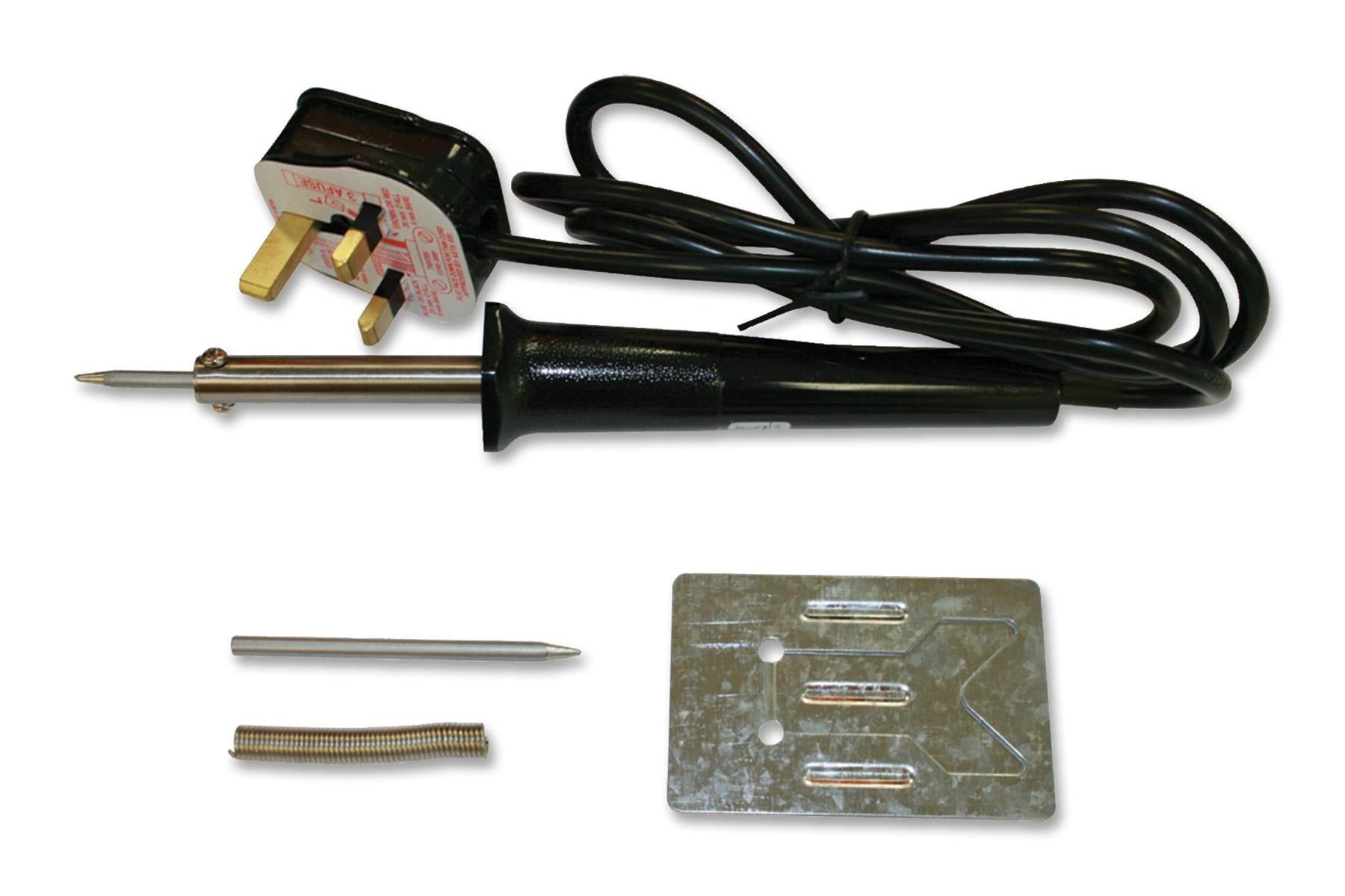Duratool Complete Soldering Kit 40W Soldering Iron, Spare Tip, Solder & Holder