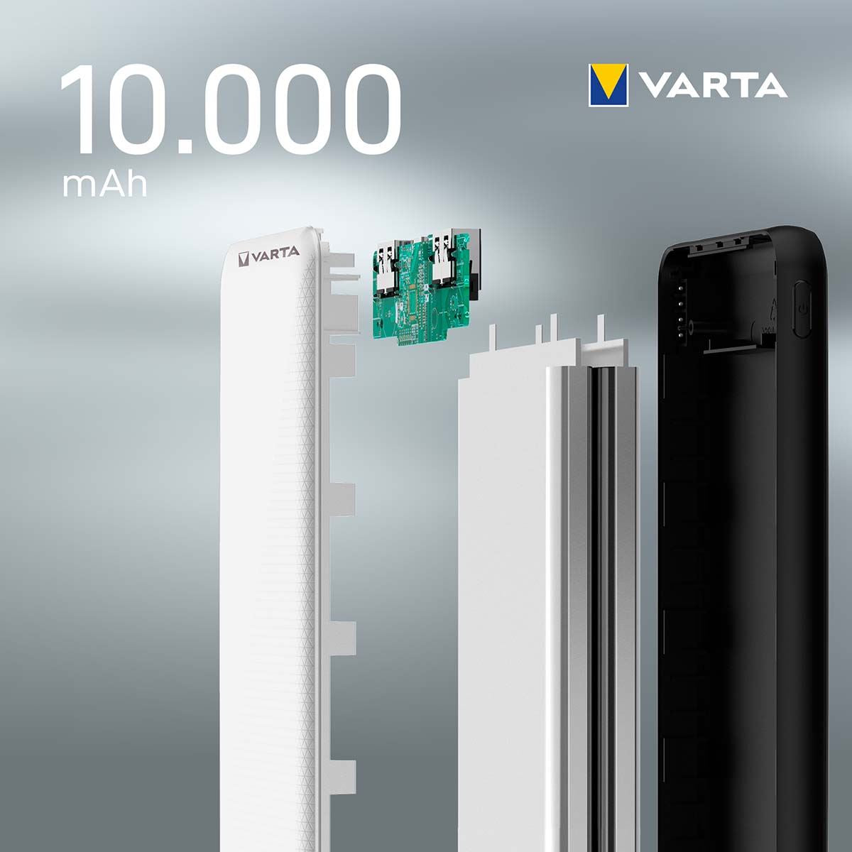 Varta Powerbank Energy | 10000 mAh | Output connection: 2x USB-A / 1x USB-C™