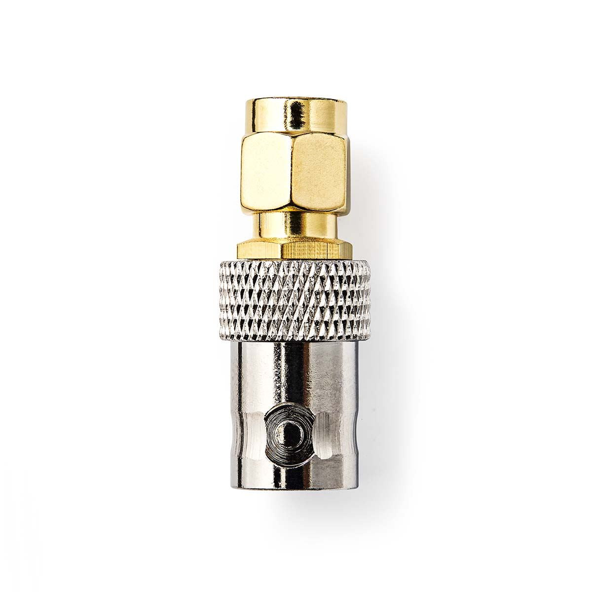 Nedis SMA Adapter | SMA Male | BNC Female | Gold Plated | 50 Ohm | Straight | Copper | Gold | 2 pcs | Box