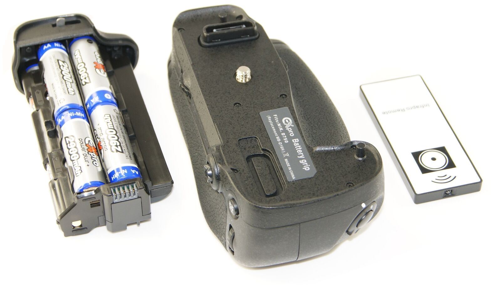 Ex-Pro Power Battery Grip Nikon MB-D16 EN-EL15 Battery Power Battery Grip Pack for Nikon D750 DSLR Camera, with Infrared Remote Shutter Release