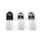 Nedis RJ45 Connector | RJ45 Pass Through | Solid/Stranded UTP CAT6 | Straight | Gold Plated | 10 pcs | PVC | Black / Grey / White | Box
