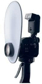 Ex-Pro Photo Mini reflector for indirect flash lighting photography.