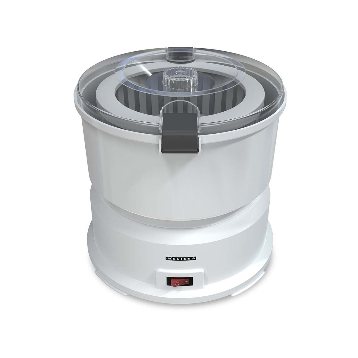 MELISSA 85W Electric Potato Peeler Machine 1KG Potato Rumbler Electric with Container for Peeling Potatoes and Spin Drier Salad/Vegetables to Remove Excess Water